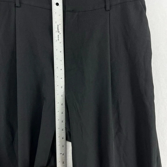 Cider Pants Women's Sz 1XL Black High-Rise Cropped Wide Leg Elastic Waist - Picture 4 of 13